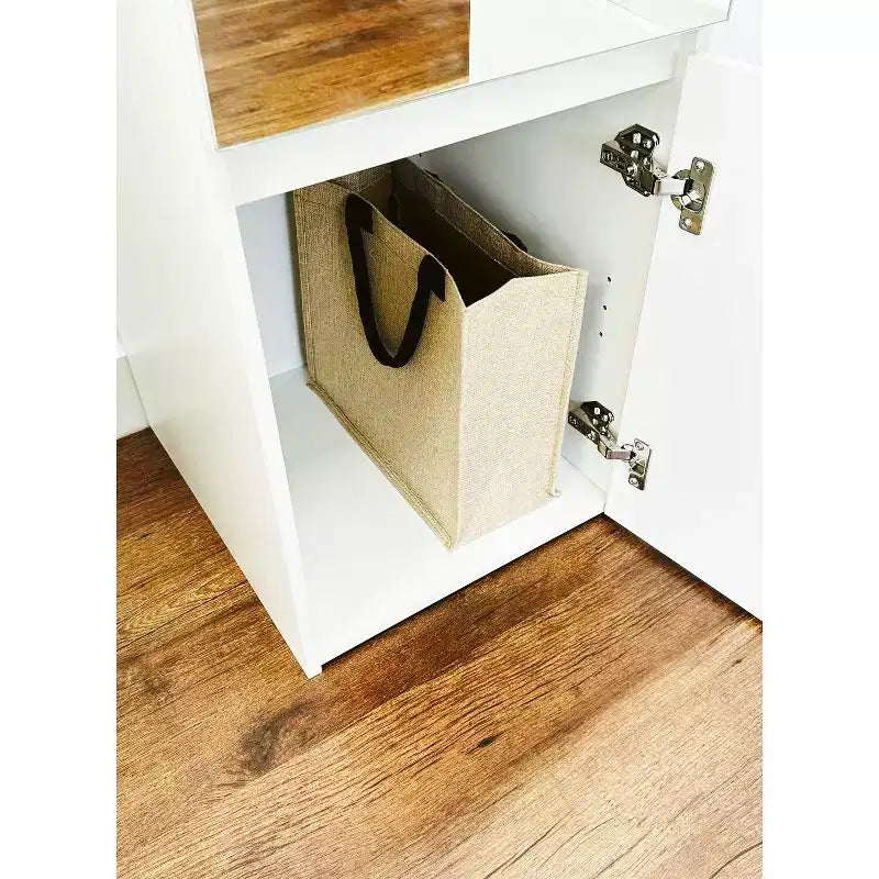 70.9 in.H x 17.72 in.W White Wood Composite Closet System for Universal Storage with Storage Bins