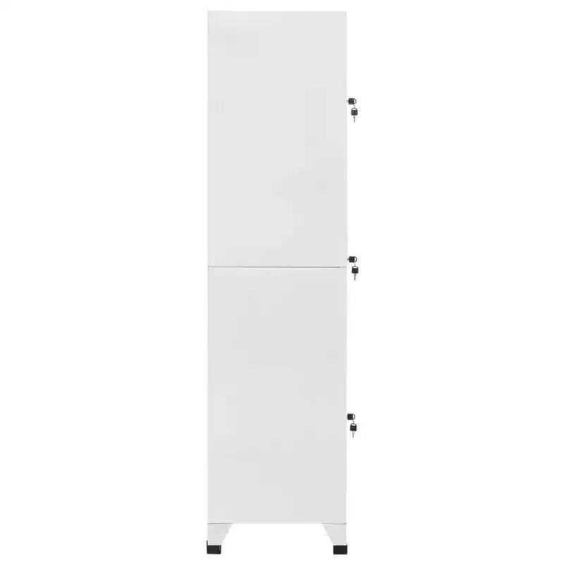 Steel Locker Cabinet with 3 Compartments - Resistant, Easy Assembly, Secure Storage, and Easy Cleaning