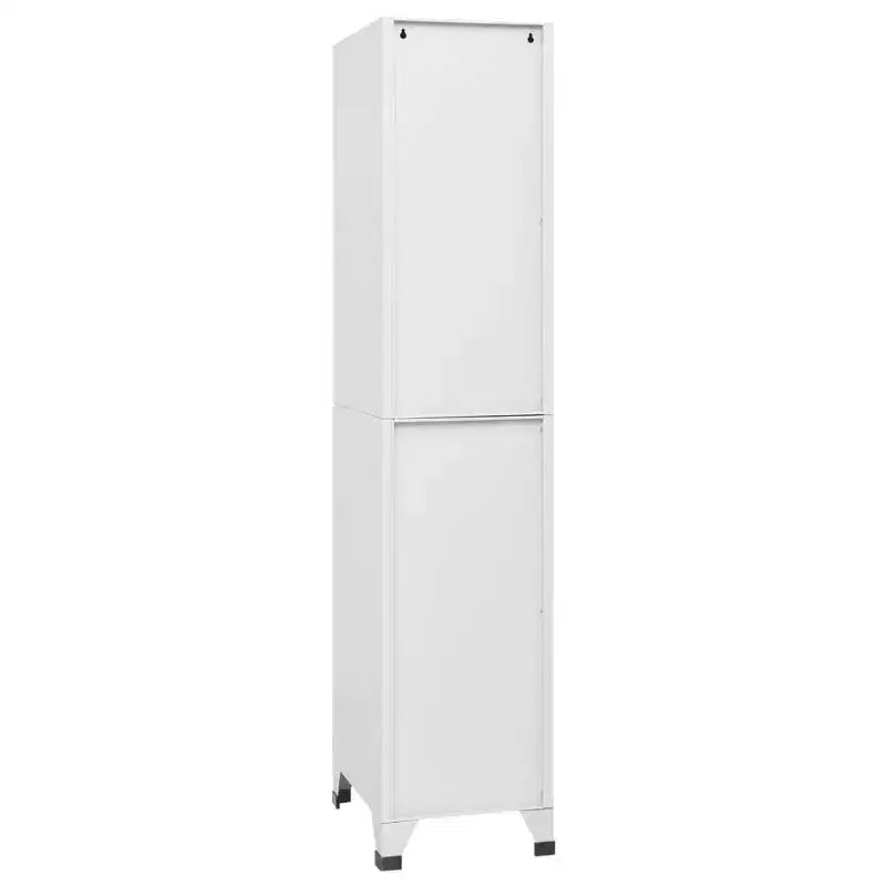 Steel Locker Cabinet with 3 Compartments - Resistant, Easy Assembly, Secure Storage, and Easy Cleaning