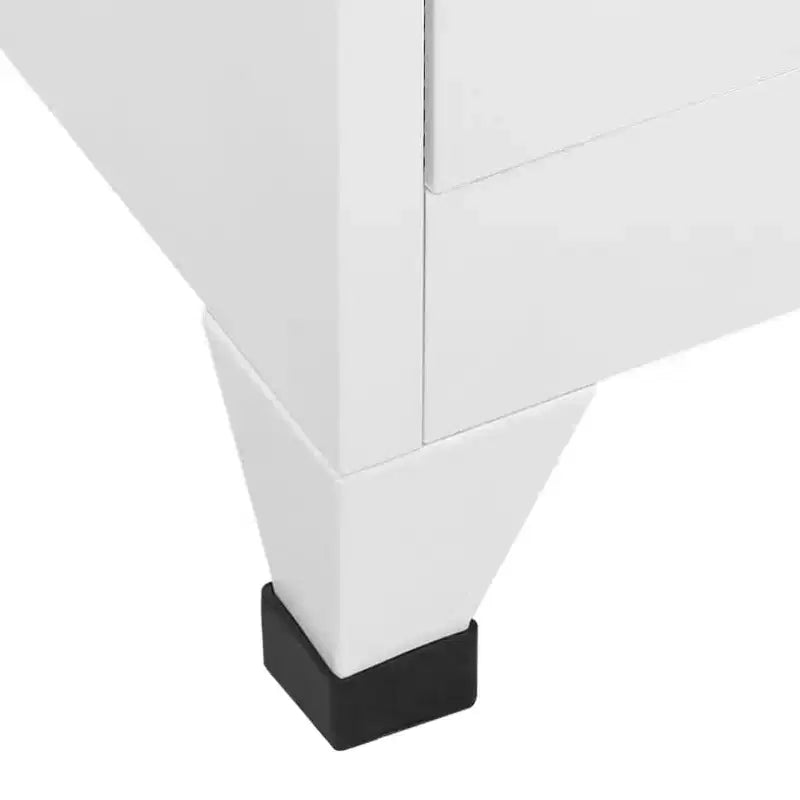 Steel Locker Cabinet with 3 Compartments - Resistant, Easy Assembly, Secure Storage, and Easy Cleaning