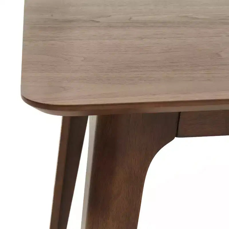 Leora Mid-Century Modern Wood Fabric Upholstered 5 Piece Dining Set