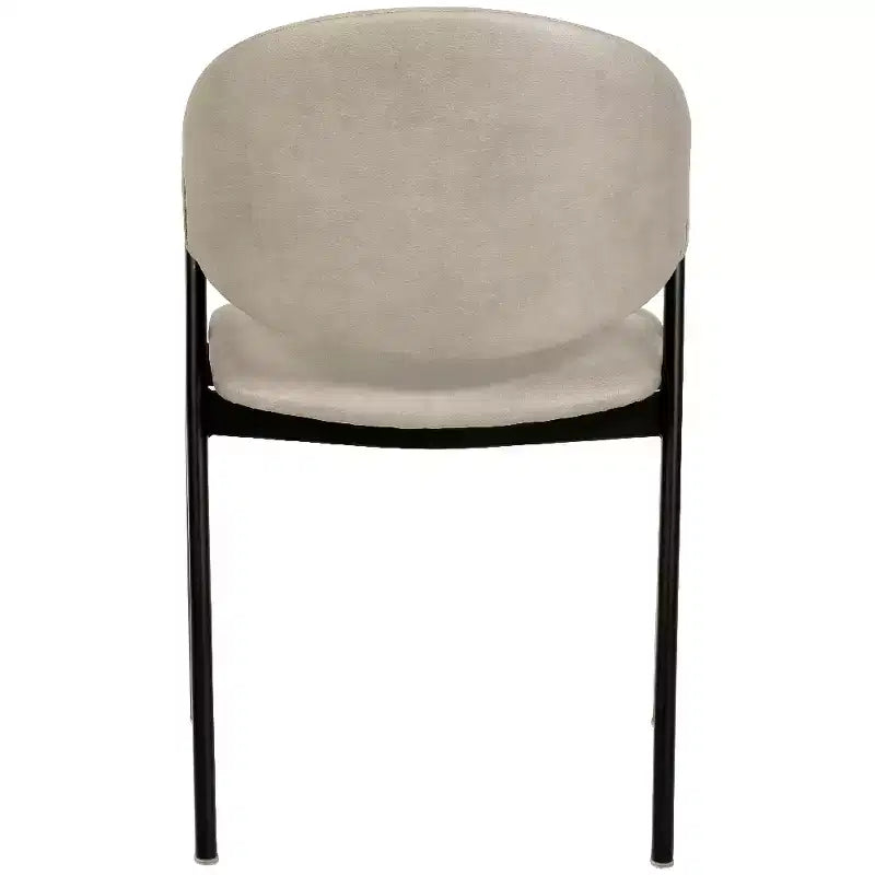 Savor Modern Dining Chair  Upholstered Side Chairs with Curved Back and Iron Frame Mid-Century Kitchen & Dining Room Chairs Set of 2