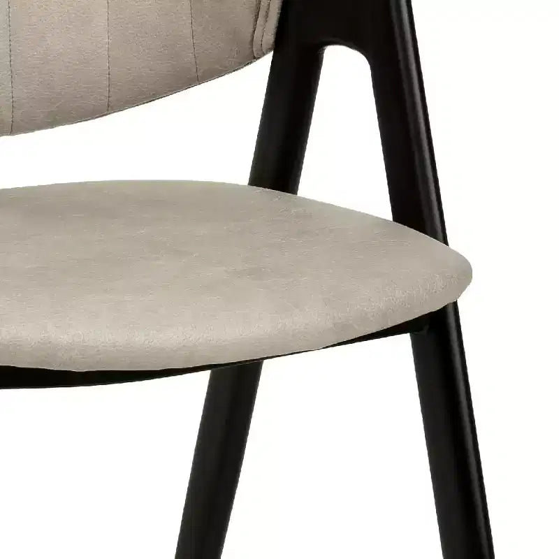 Savor Modern Dining Chair  Upholstered Side Chairs with Curved Back and Iron Frame Mid-Century Kitchen & Dining Room Chairs Set of 2