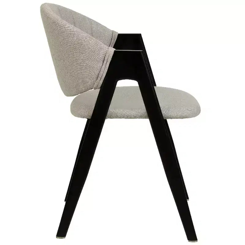 Savor Modern Dining Chair  Upholstered Side Chairs with Curved Back and Iron Frame Mid-Century Kitchen & Dining Room Chairs Set of 2