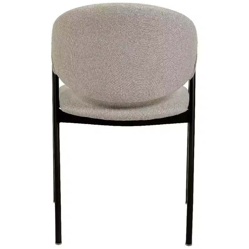Savor Modern Dining Chair  Upholstered Side Chairs with Curved Back and Iron Frame Mid-Century Kitchen & Dining Room Chairs Set of 2
