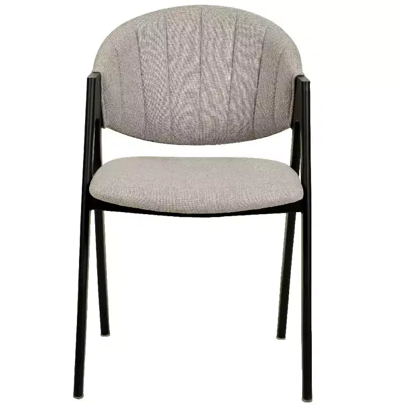 Savor Modern Dining Chair  Upholstered Side Chairs with Curved Back and Iron Frame Mid-Century Kitchen & Dining Room Chairs Set of 2