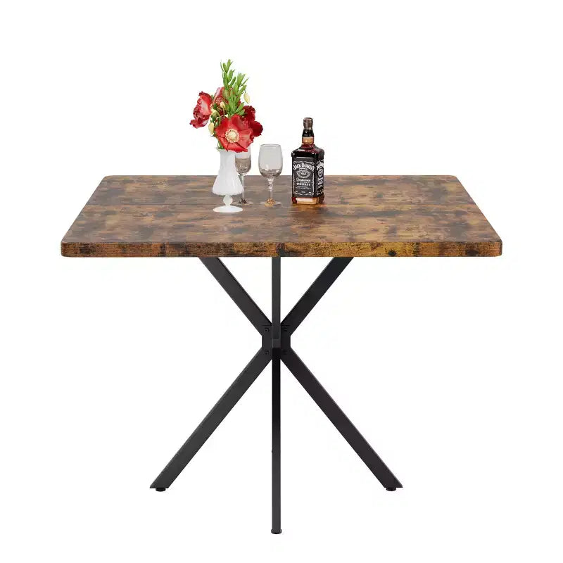 Square Dining Table Modern Dining Table for 4-6 Person, Coffee Table for Kitchen Dining Room, Office