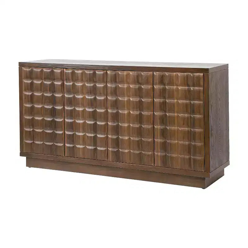 Viviana 58.6'' Modern Storage Cabinet with 4 Doors and Adjustable Shelves