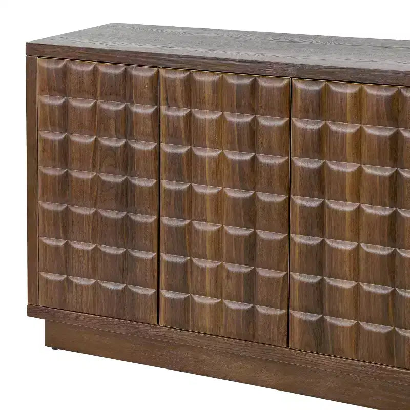 Viviana 58.6'' Modern Storage Cabinet with 4 Doors and Adjustable Shelves