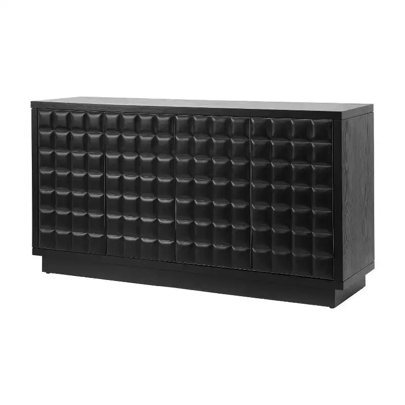 Viviana 58.6'' Modern Storage Cabinet with 4 Doors and Adjustable Shelves