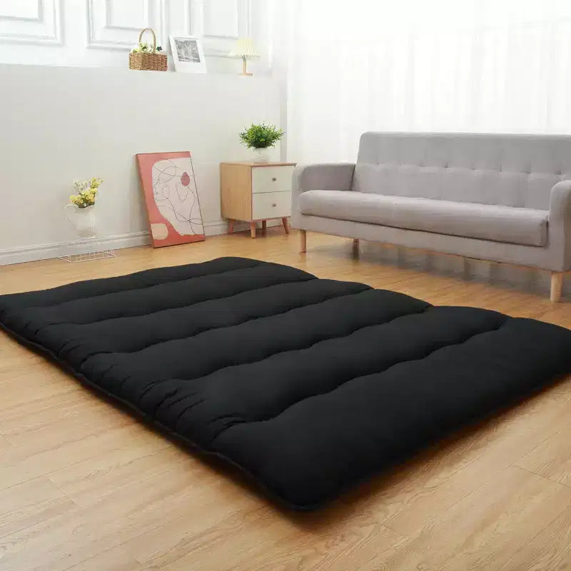 Japanese Floor Futon Mattress  Thick Tatami Sleeping Pad, Portable Roll-Up Bed for Home & Camping
