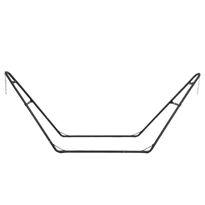Heavy-Duty Portable Hammock Stand - 550lb Capacity, Fits 9.5-14ft Hammocks, Steel Frame for Indoor/Outdoor, Black