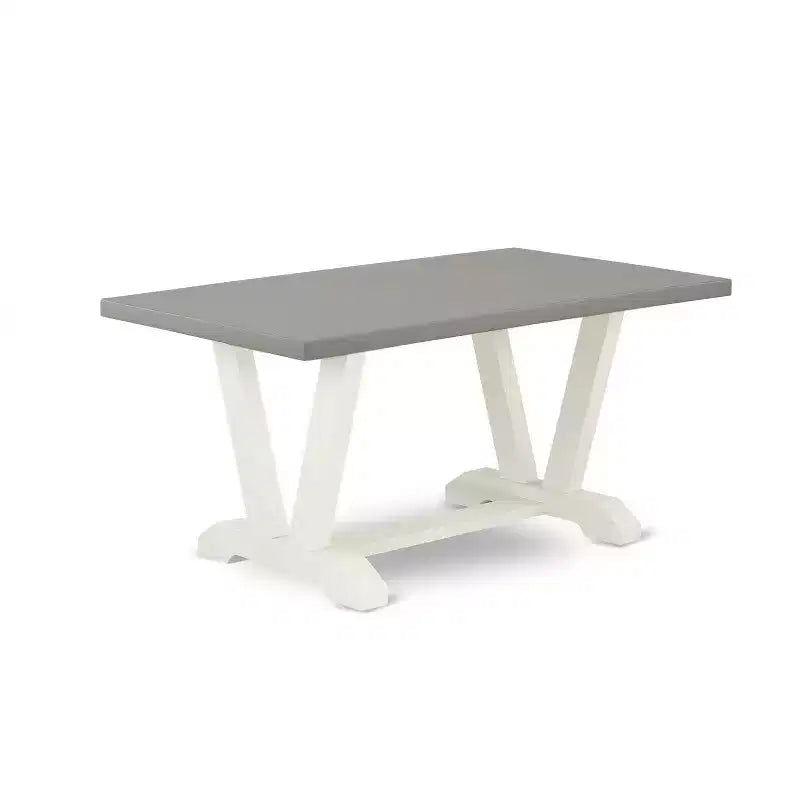 6-Pc Rectangle Natural Oak Finish Solid Wood Top Dining Table with 1-Bench, 4-Chairs