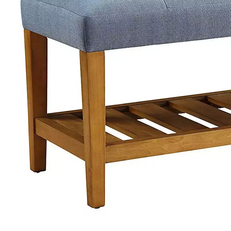 Bench, Blue & Oak