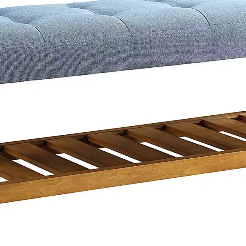 Bench, Blue & Oak