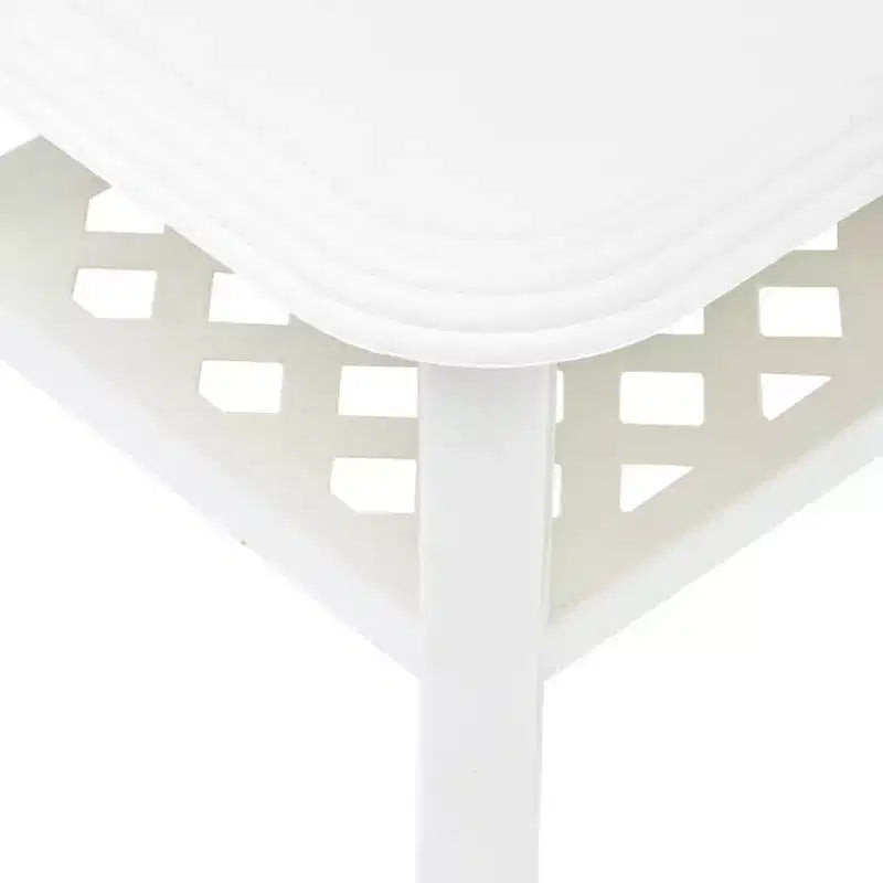 Coffee Table End Table with Storage Shelf Side Couch Table Plastic