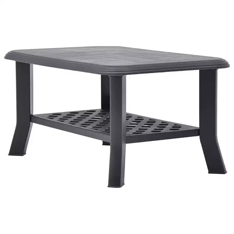 Coffee Table End Table with Storage Shelf Side Couch Table Plastic