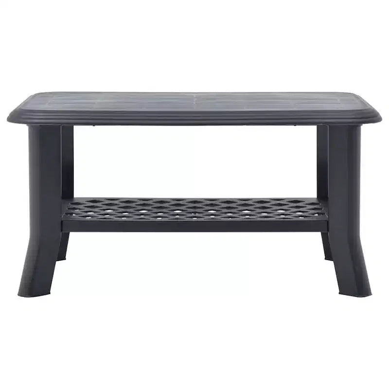 Coffee Table End Table with Storage Shelf Side Couch Table Plastic