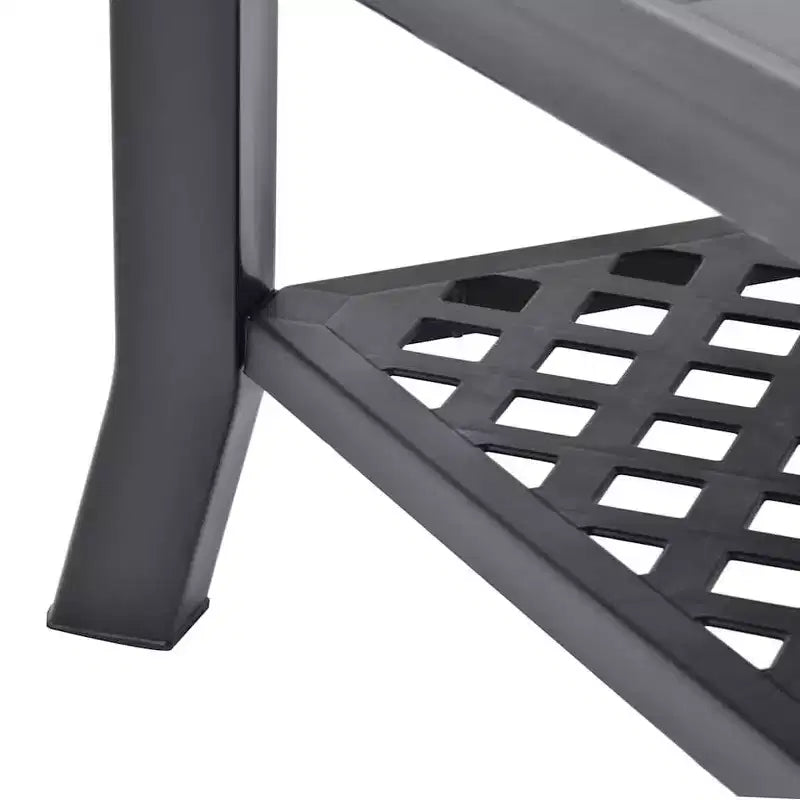 Coffee Table End Table with Storage Shelf Side Couch Table Plastic