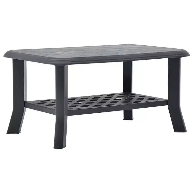 Coffee Table End Table with Storage Shelf Side Couch Table Plastic