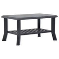 Coffee Table End Table with Storage Shelf Side Couch Table Plastic
