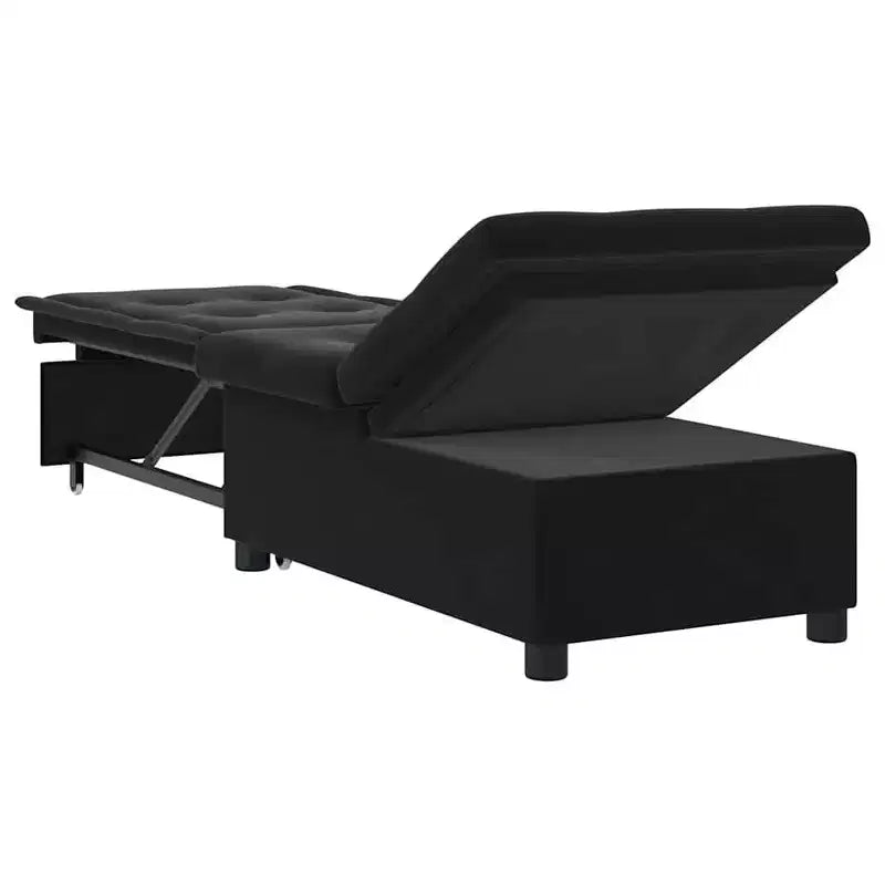 Sofa Bed Dark gray 67 x 194 x 38 cm Velvet