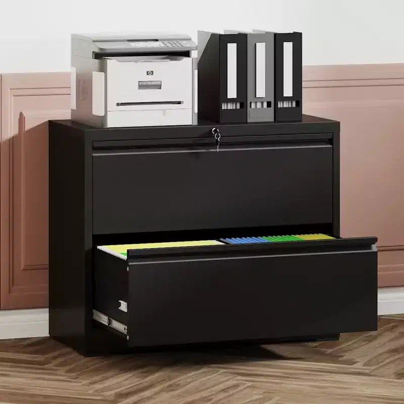 Okak Modern Tall Heavy-Duty Metal Filing Cabinet with Lock Drawers,Storage Organizer File Cabinet for Home Office,Beside Desk