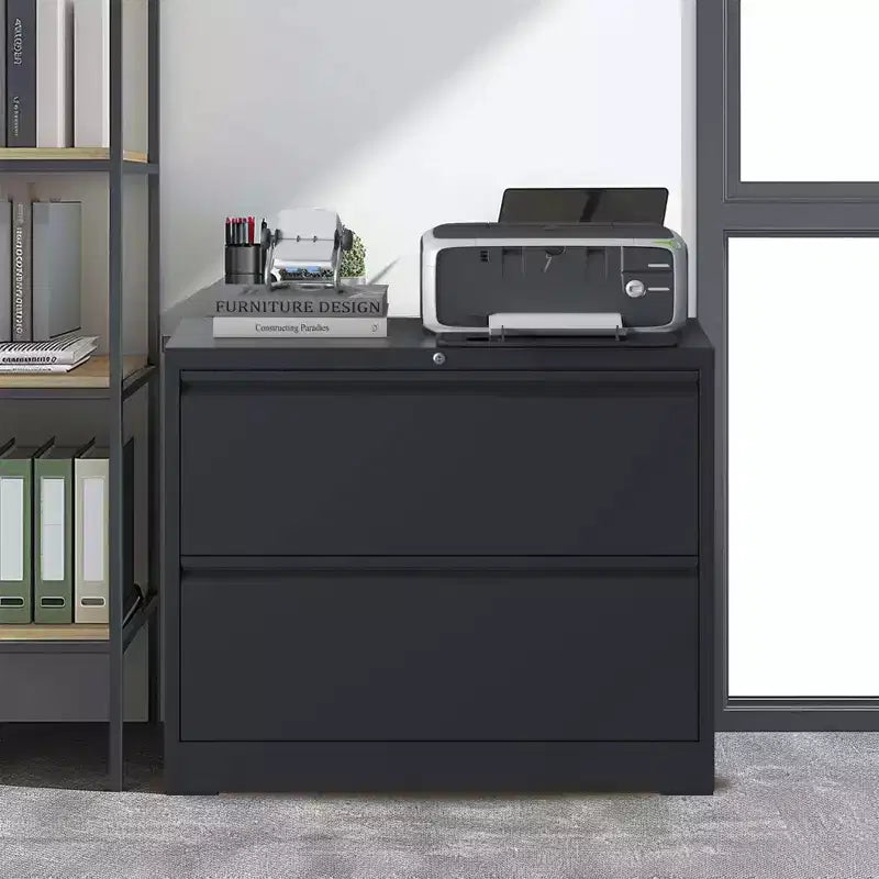 Modern Tall Heavy-Duty Metal Filing Cabinet with Lock Drawers,Storage Organizer File Cabinet for Home Office,Beside Desk