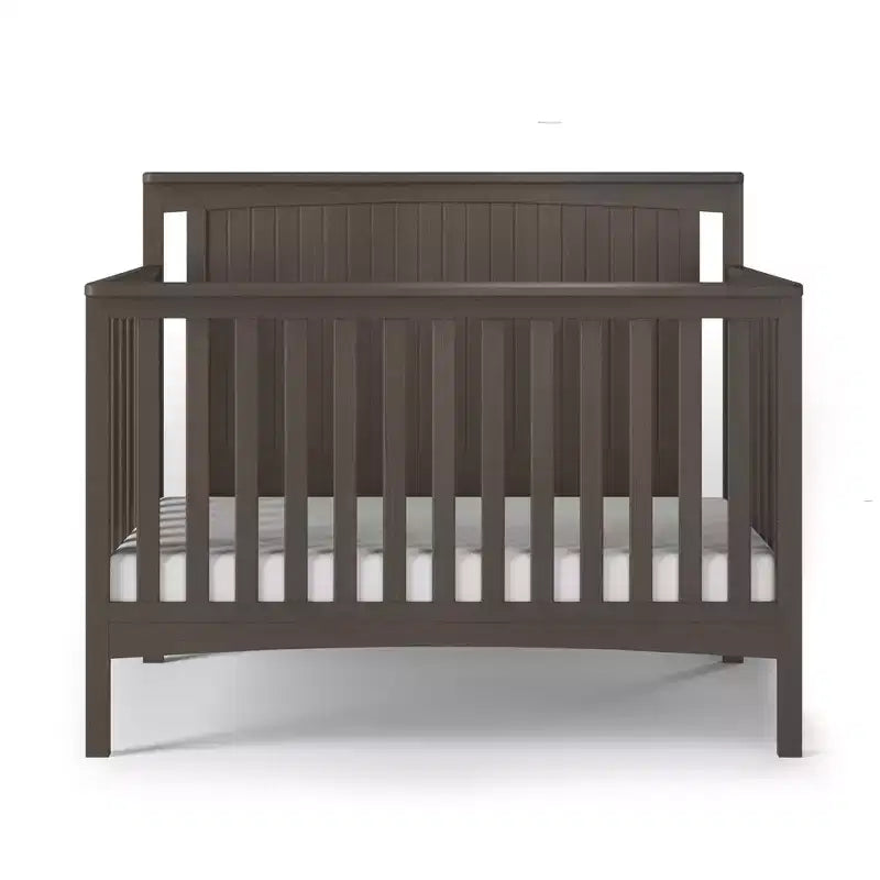 Scout 4-in-1 Convertible Crib, Converts to Day Bed, Toddler Bed and Full Size Bed, 3 Mattress Positions, Baby Safe Finish