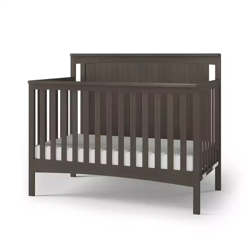 Scout 4-in-1 Convertible Crib, Converts to Day Bed, Toddler Bed and Full Size Bed, 3 Mattress Positions, Baby Safe Finish
