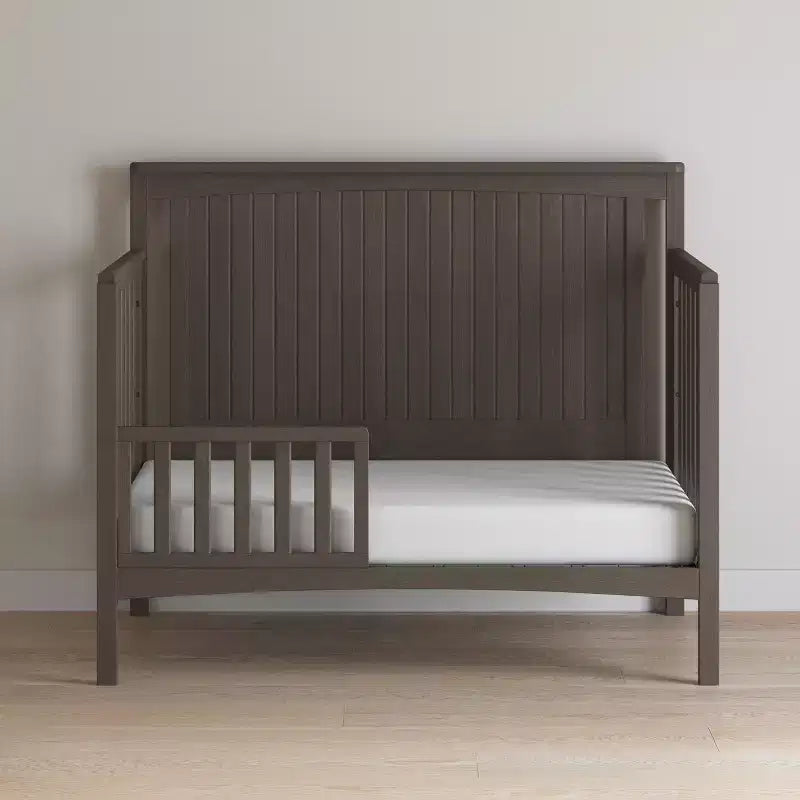 Scout 4-in-1 Convertible Crib, Converts to Day Bed, Toddler Bed and Full Size Bed, 3 Mattress Positions, Baby Safe Finish