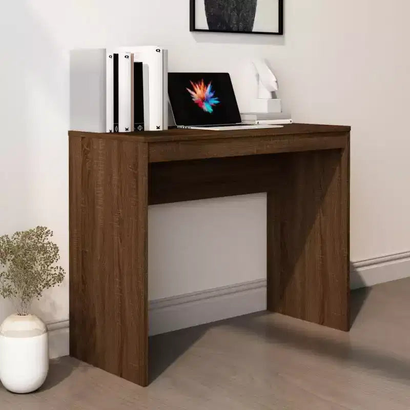 Desk Sonoma Oak Engineered Wood Small Minimalist Desk