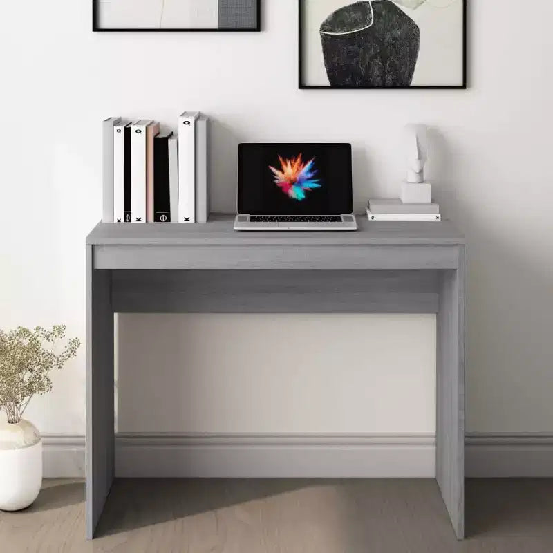 Desk Sonoma Oak Engineered Wood Small Minimalist Desk