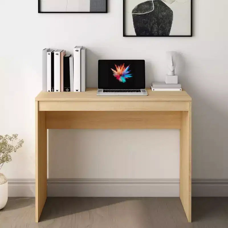 Desk Sonoma Oak Engineered Wood Small Minimalist Desk