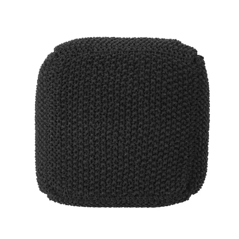 Knitted Bean Bag Sofa, Ottoman Chair Round Pouf, Floor Chair Comfy Chair for Living Room, Bedroom, Dorm, No Assembly
