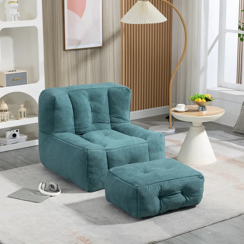 Fauteuil poire en velours, une place, plusieurs coloris
