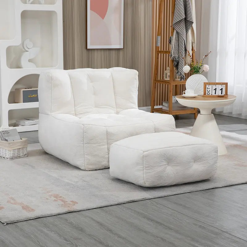 Fauteuil poire en velours, une place, plusieurs coloris