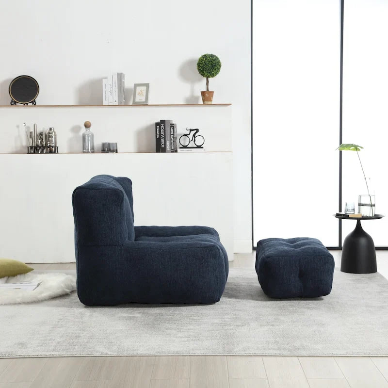 Fauteuil poire en velours, une place, plusieurs coloris