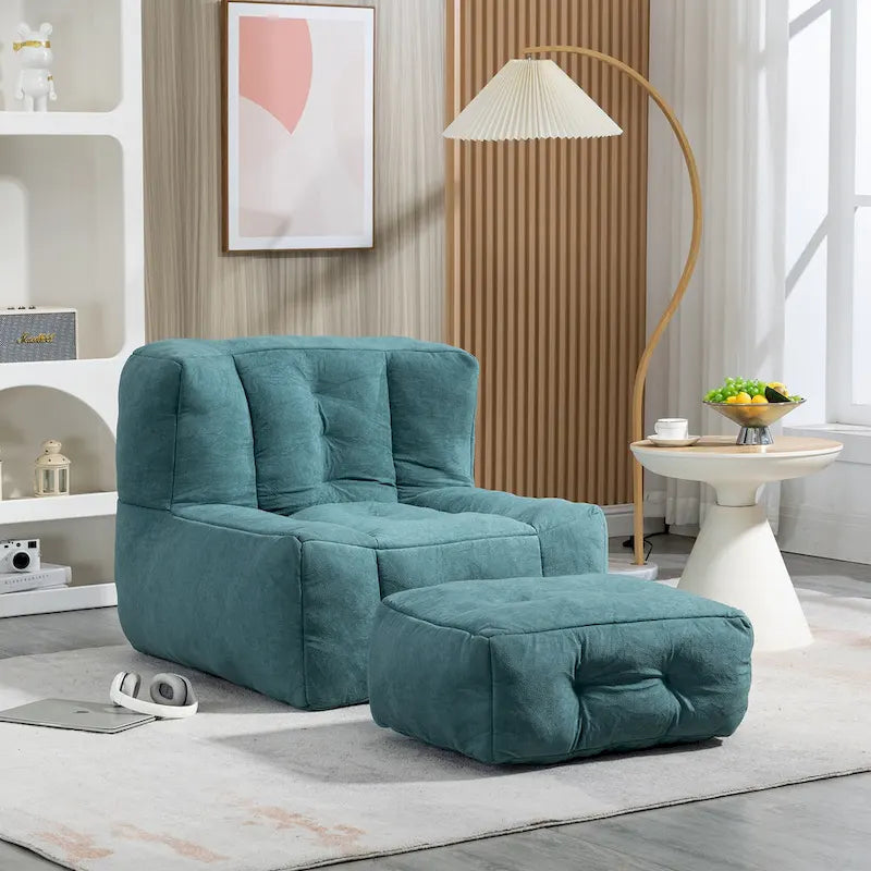 Fauteuil poire en velours, une place, plusieurs coloris