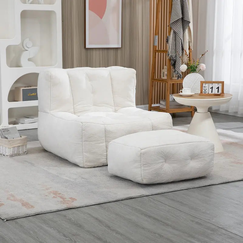 Fauteuil poire en velours, une place, plusieurs coloris