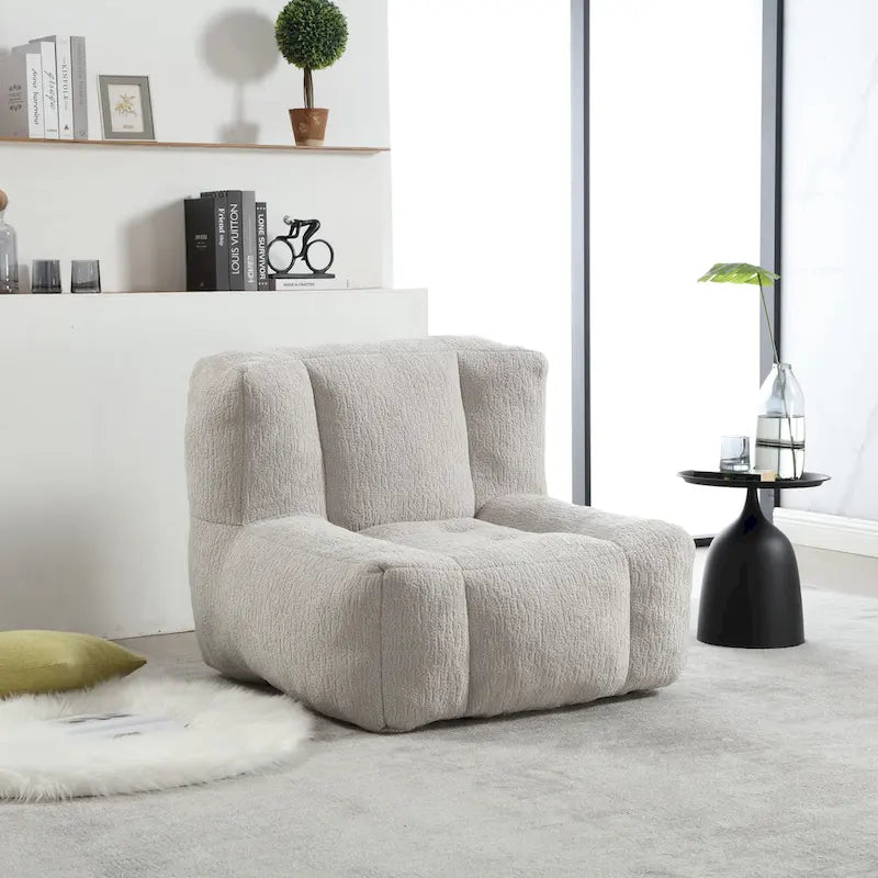 Fauteuil poire en velours, une place, plusieurs coloris