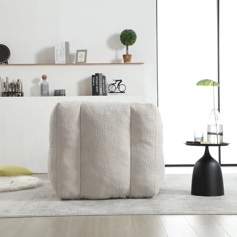 Fauteuil poire en velours, une place, plusieurs coloris