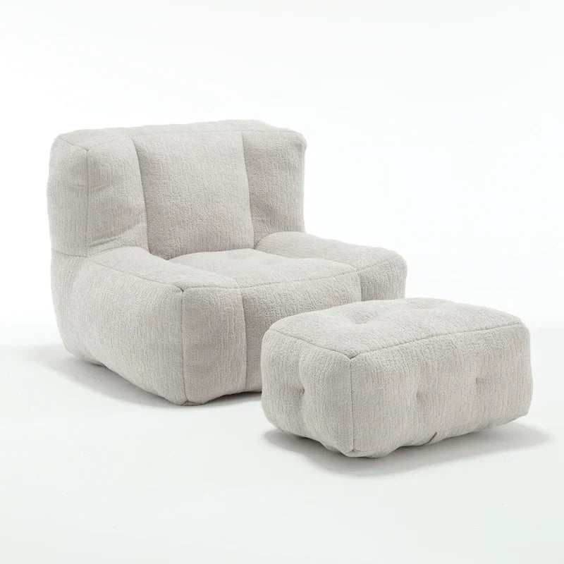 Fauteuil poire en velours, une place, plusieurs coloris