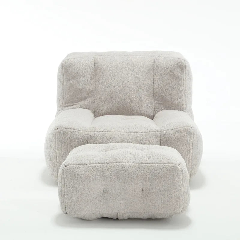 Fauteuil poire en velours, une place, plusieurs coloris