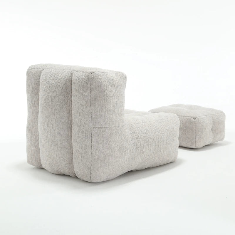 Fauteuil poire en velours, une place, plusieurs coloris