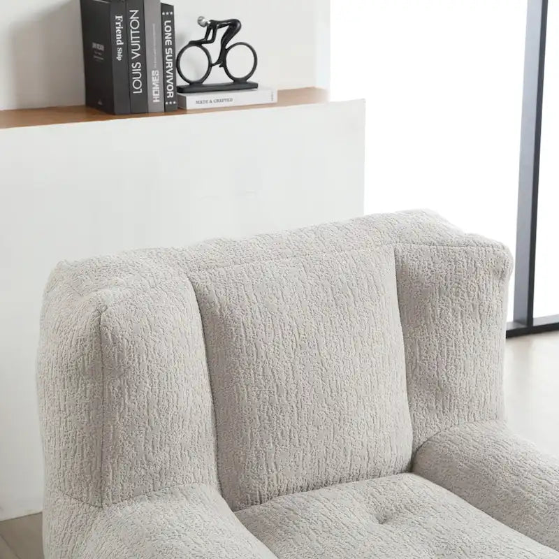 Fauteuil poire en velours, une place, plusieurs coloris
