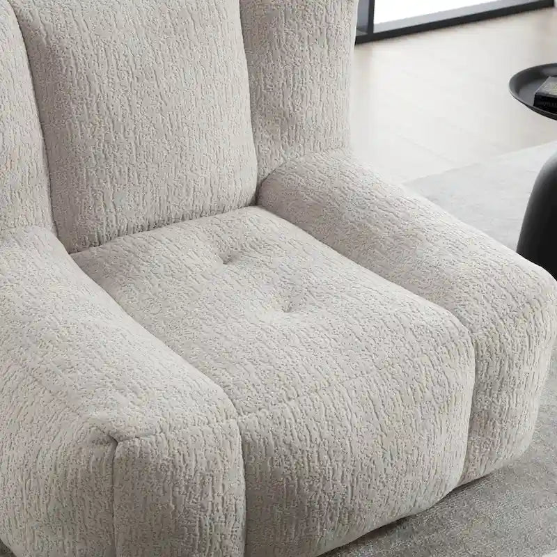 Fauteuil poire en velours, une place, plusieurs coloris