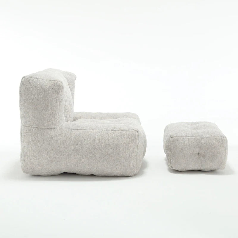 Fauteuil poire en velours, une place, plusieurs coloris