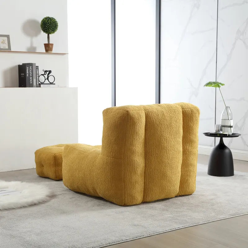 Fauteuil poire en velours, une place, plusieurs coloris