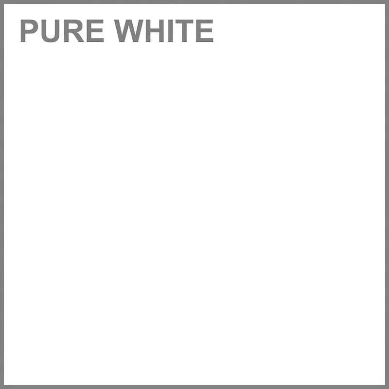 Bureau informatique en L blanc pur avec classeur mobile à 3 tiroirs, 183 cm de large, pour 1 personne